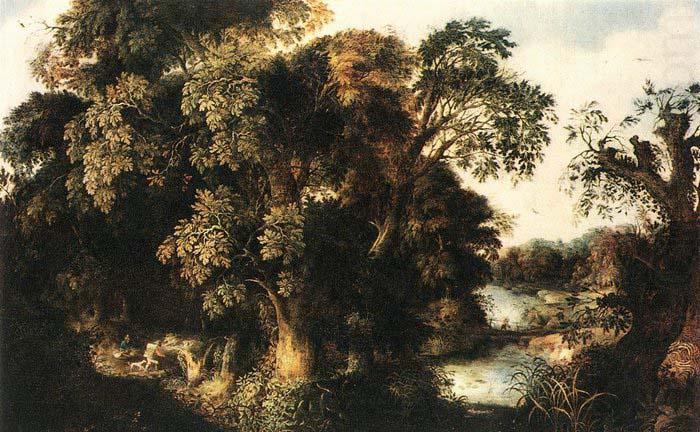 KEIRINCKX, Alexander Forest Scene - Oil on oak china oil painting image